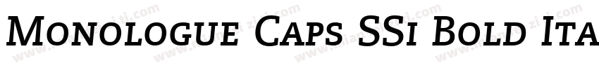 Monologue Caps SSi Bold Italic Small Caps字体转换